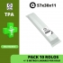 PACK 10 ROLOS TÉRMICOS 57x30x11 - TPA (MULTIBANCO) FARMÁCIAS