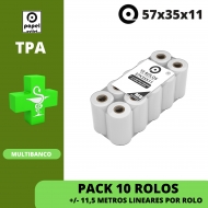 PACK 10 ROLOS  57x35x11 - TPA (MULTIBANCO) - FARMÁCIAS