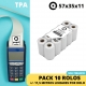 PACK 10 ROLOS  57x35x11 - TPA (MULTIBANCO)