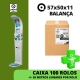 CAIXA 100 ROLOS TÉRMICOS 57X50X11 - (BALANÇA) - FARMÁCIA