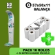 PACK 10 ROLOS TÉRMICOS 57x50x11 - (BALANÇAS)  FARMACIA