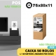 CAIXA 50 ROLOS NÃO TÉRMICOS 75X80X11 - (IMPRESSORA POS FITA )