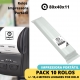 PACK 10 ROLOS TÉRMICOS 80x40x11  - (IMPRESSORA PORTÁTIL)