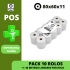 PACK 10 ROLOS TÉRMICOS 80x60x11 - FARMÁCIAS - (POS - TALÕES / RECIBOS VENDA)