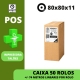 CAIXA 50 ROLOS TÉRMICOS 80X80X11 - (POS - TALÕES / RECIBOS VENDA) FARMÁCIAS