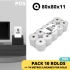 PACK 10 ROLOS TÉRMICOS 80x80x11 - (POS - TALÕES / RECIBOS VENDA)