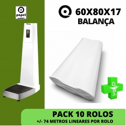 PACK 10 ROLOS TÉRMICOS 60x80x17 - (BALANÇAS)  FARMACIA