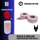Senha de Vez Rosa  (emb: 5 rolos)