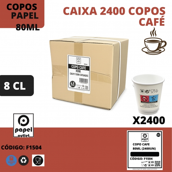 2400 COPOS CAFE PAPEL 80ML 