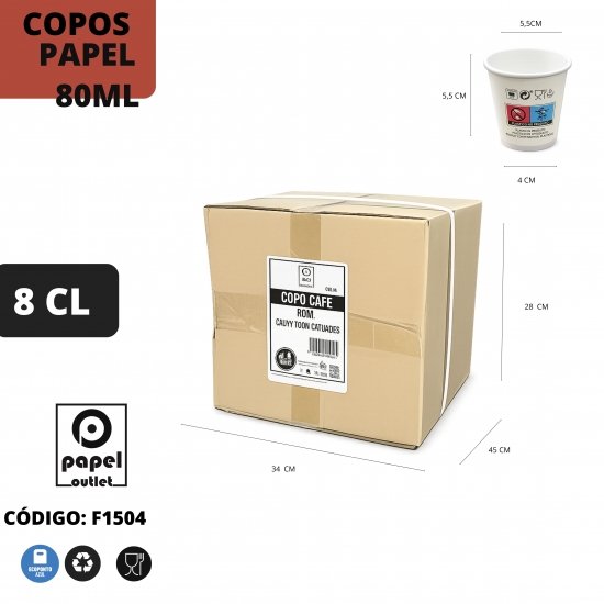 2400 COPOS CAFE PAPEL 80ML 