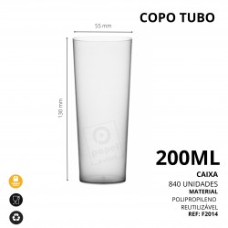 840 COPOS TUBO 200ML