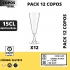12 Copos FLUTE 15CL