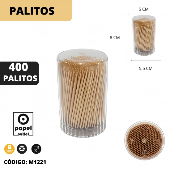 400 PALITOS (PALITEIRO REDONDO)