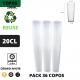 36 COPOS TUBO 200ML