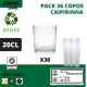 36 COPOS CAIPIRINHA 200ML