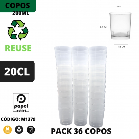 36 COPOS CAIPIRINHA 200ML