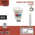 50 COPOS CAFE PAPEL 80ML 