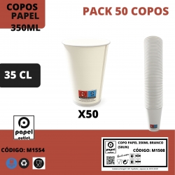 50 COPOS  PAPEL 350ML 