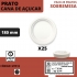 25 PRATOS SOBREMESA 180MM CANA-AÇUCAR