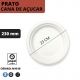 25 PRATOS RASOS 230MM CANA-AÇUCAR