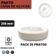 25 PRATOS RASOS 230MM CANA-AÇUCAR