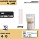 100 MEXEDORES MADEIRA PARA CAFÉ (EMB. INDIVIDUALMENTE)