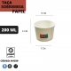 25 TAÇAS SOBREMESA  200ML PAPEL BRANCO  
