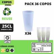 36 COPOS REUSE 250ML 