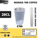 100 Copos  Plástico 200ML 