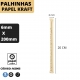 50 PALHINHAS PAPEL KRAFT 6X200MM (EMB. INDIVIDUALMENTE)