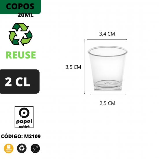 100 COPOS SHOT 20ML