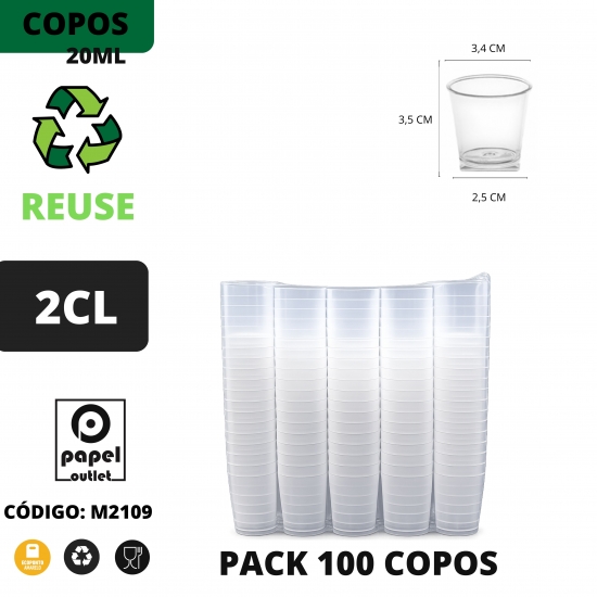 100 COPOS SHOT 20ML