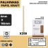 CAIXA 250 PALHINHAS PAPEL KRAFT 6X200MM (EMB. INDIVIDUALMENTE)