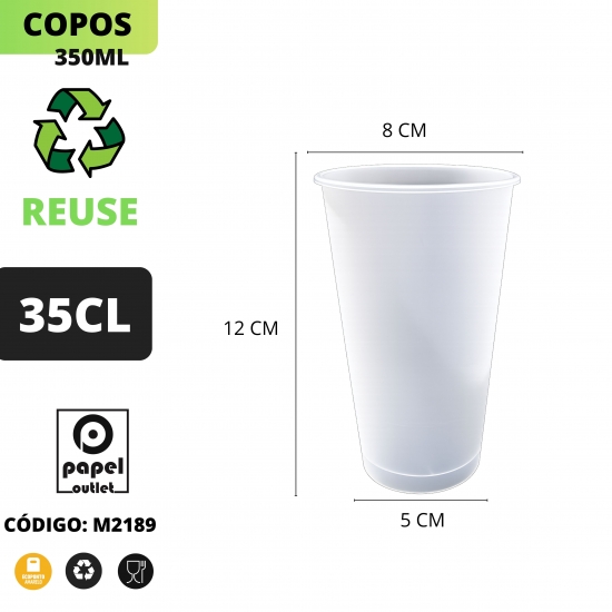 25 COPOS REUSE 350ML 