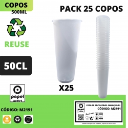 25 COPOS REUSE 500ML 