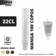 100 Copos Plásticos 220ML