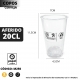 100 Copos CERVEJA Plástico AF20 CL 