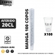 100 Copos CERVEJA Plástico AF20 CL 