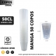 50 Copos Plásticos 500ML